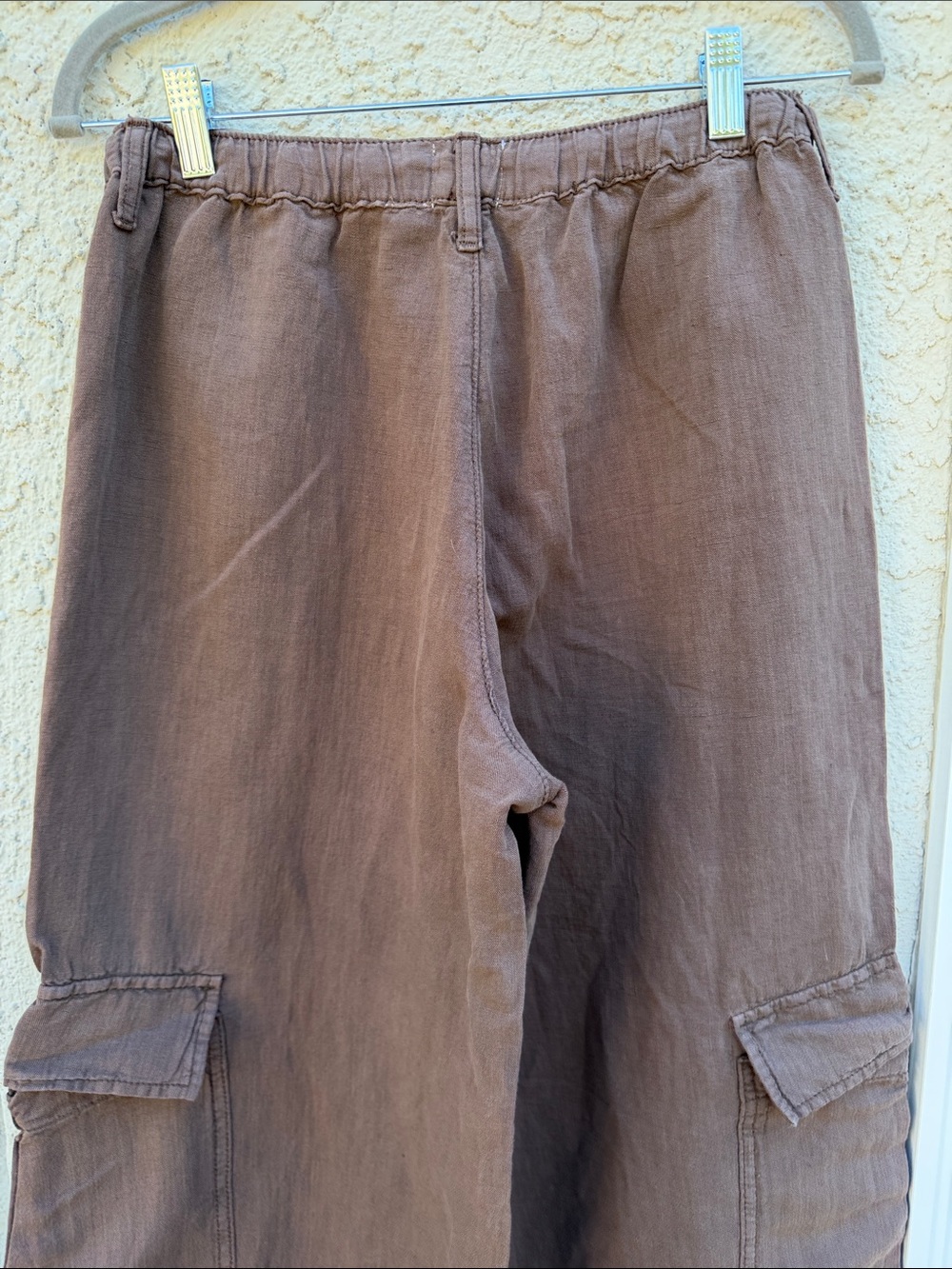 BDG Urban Outfitters Cargo Wide Leg Drawstring Brown Pants Size S - Picture 5 of 7